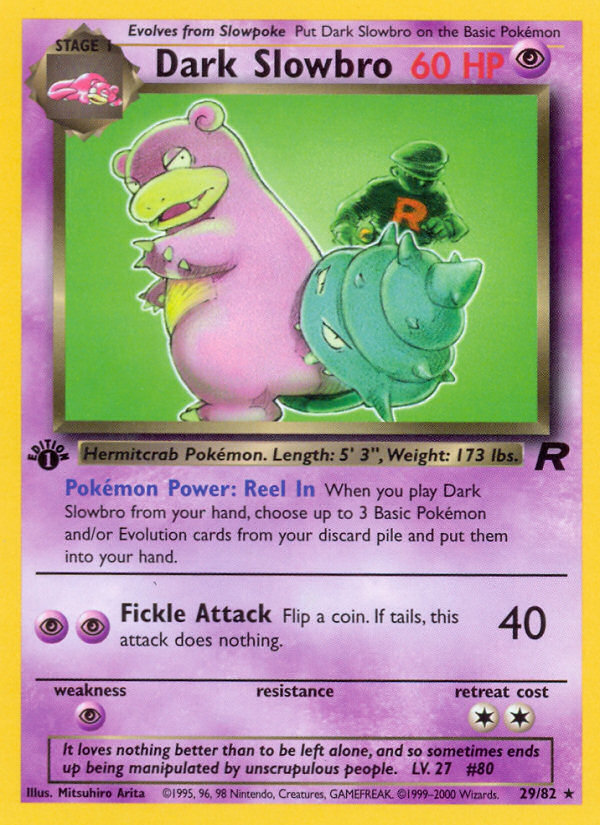 Dark Slowbro (29/82) [Team Rocket 1st Edition] | Exor Games Summserside