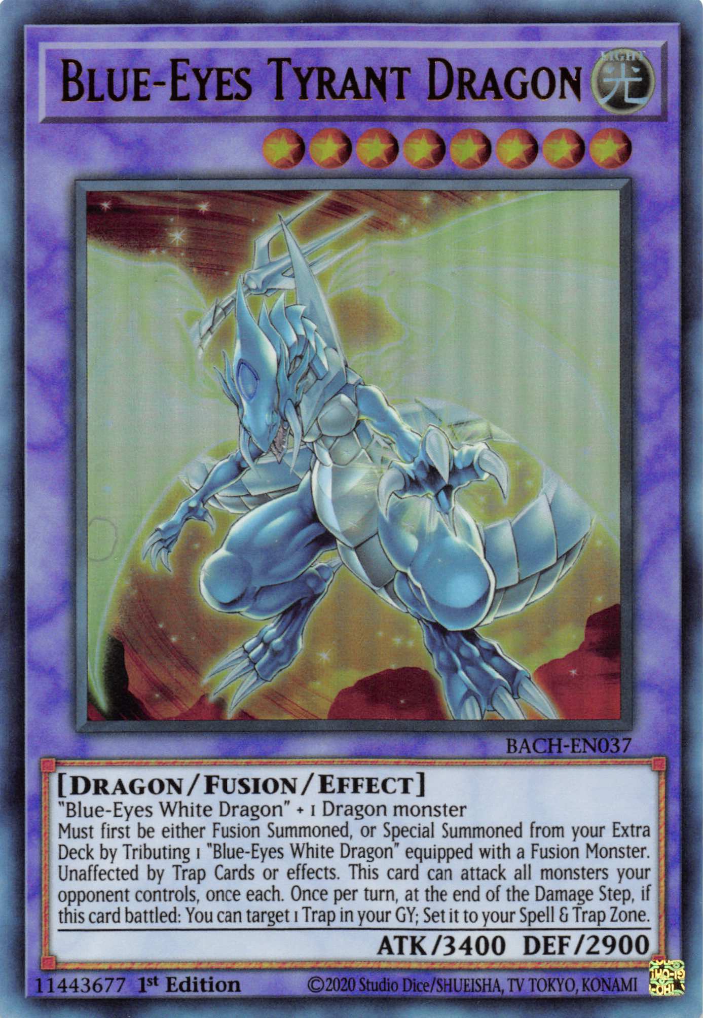 Blue-Eyes Tyrant Dragon [BACH-EN037] Ultra Rare | Exor Games Summserside