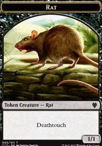 Rat (003) // Cat (001) Double-sided Token [Commander 2017 Tokens] | Exor Games Summserside