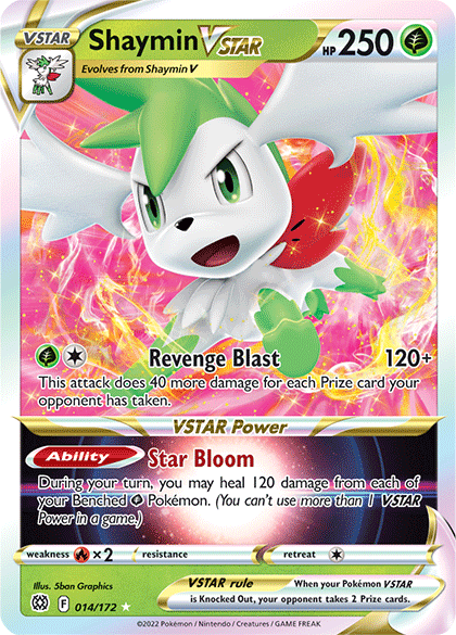 Shaymin VSTAR (014/172) [Sword & Shield: Brilliant Stars] | Exor Games Summserside