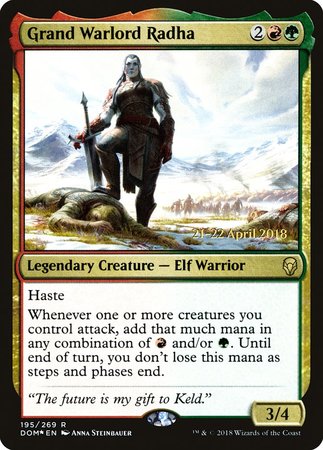 Grand Warlord Radha [Dominaria Promos] | Exor Games Summserside