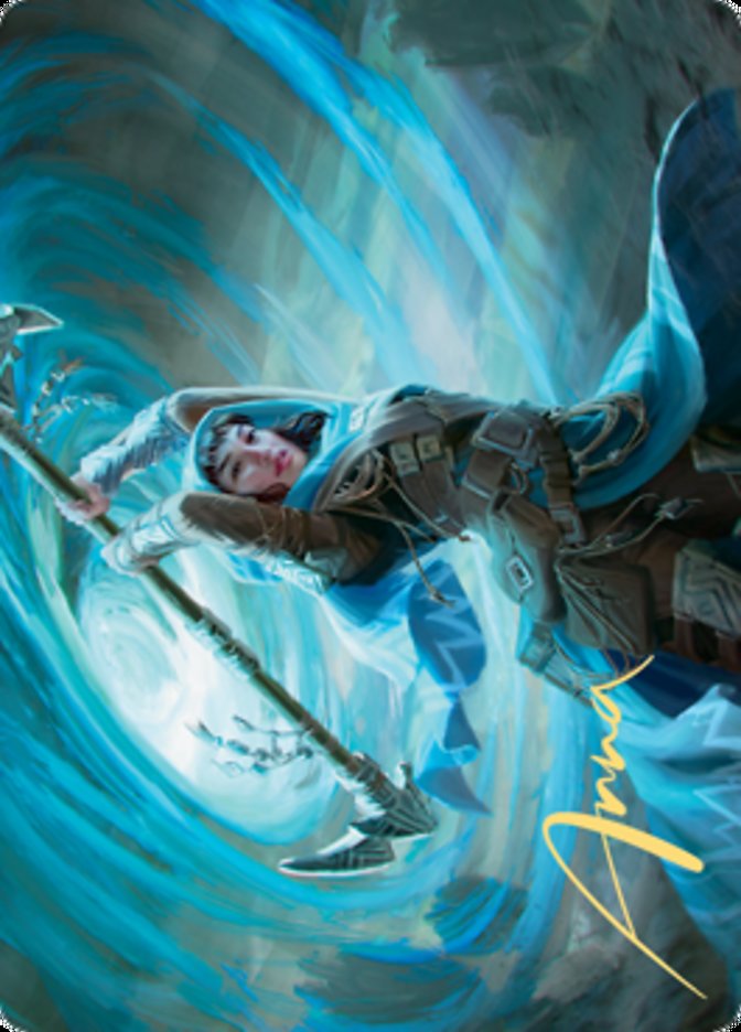 Sea Gate Stormcaller Art Card (Gold-Stamped Signature) [Zendikar Rising Art Series] | Exor Games Summserside