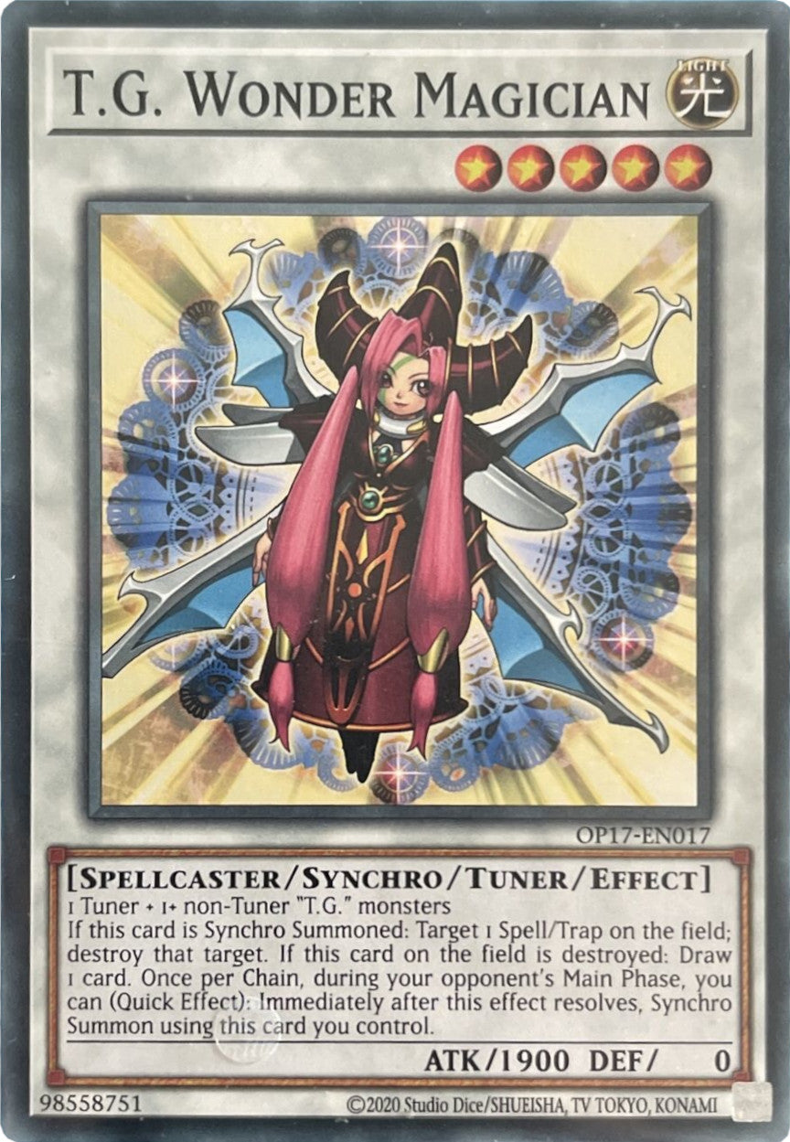T.G. Wonder Magician [OP17-EN017] Common | Exor Games Summserside