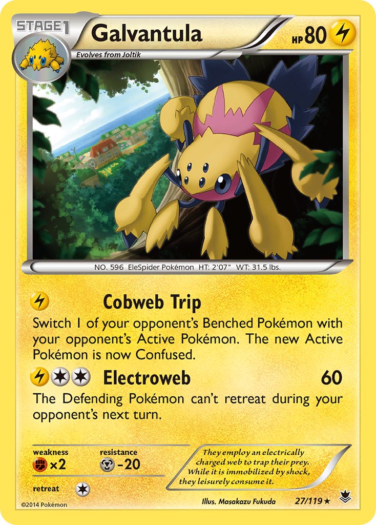 Galvantula(27/119) (Theme Deck Exclusive) [XY: Phantom Forces] | Exor Games Summserside