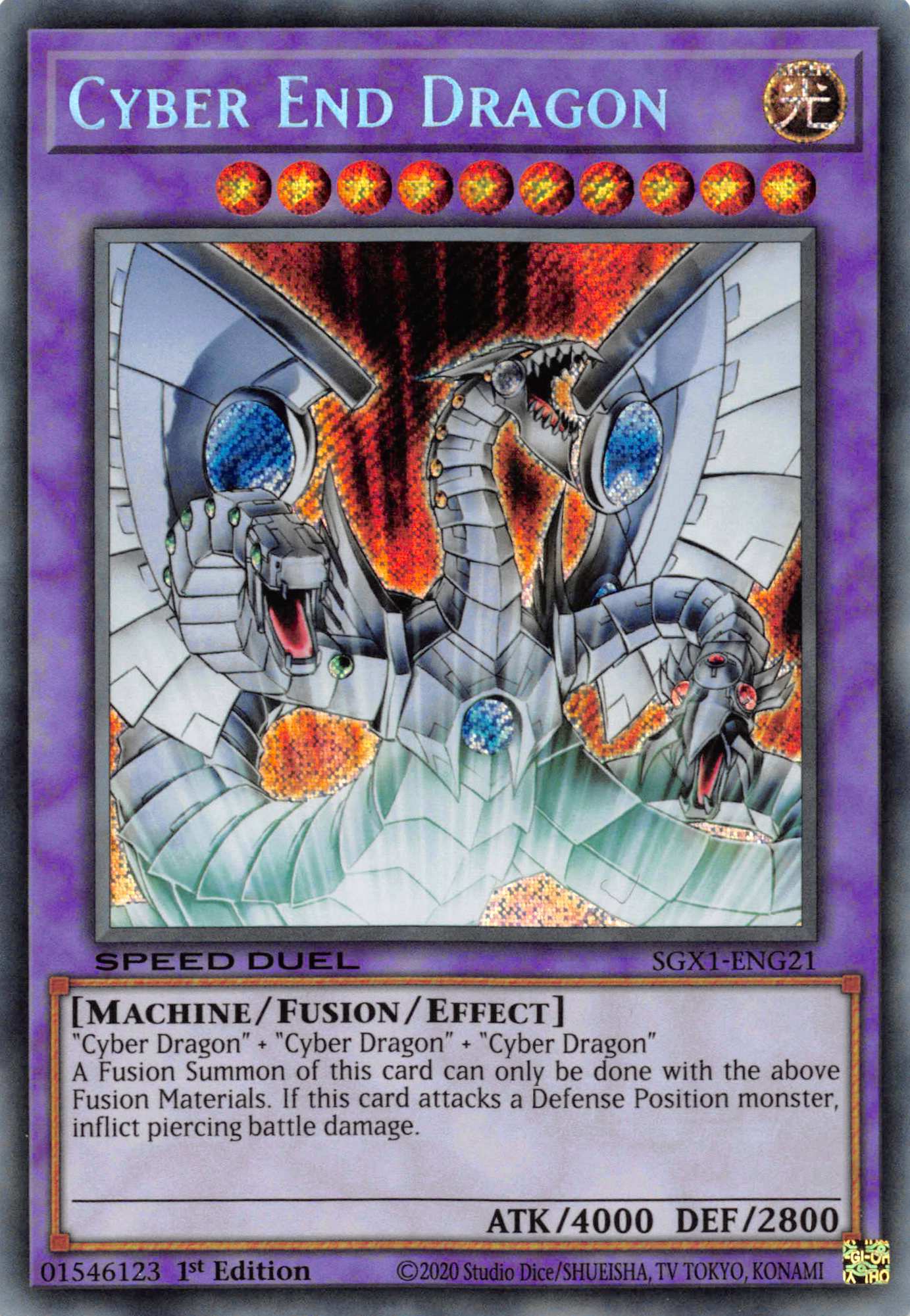 Cyber End Dragon [SGX1-ENG21] Secret Rare | Exor Games Summserside