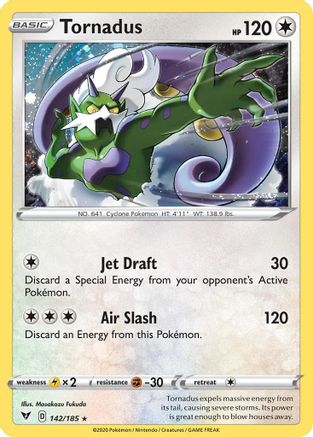 Tornadus (142/185) (Cosmos Holo) [Sword & Shield: Vivid Voltage] | Exor Games Summserside
