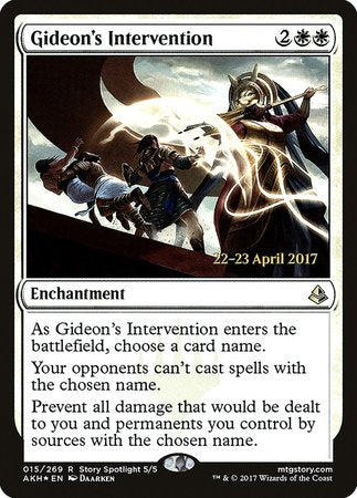 Gideon's Intervention [Amonkhet Promos] | Exor Games Summserside