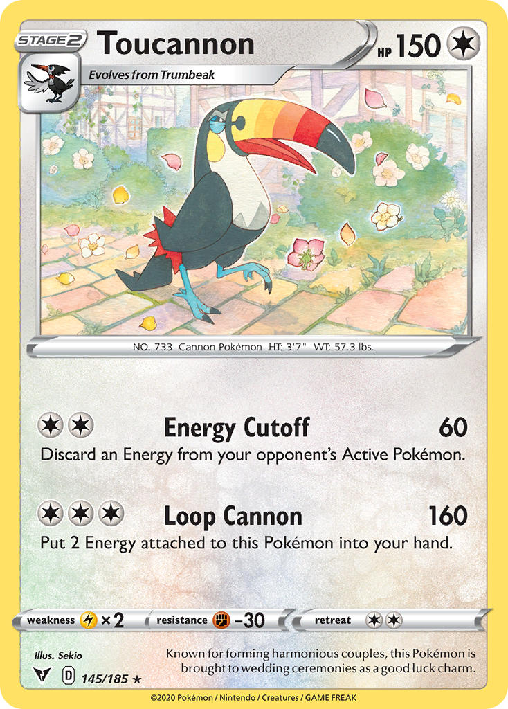 Toucannon (145/185) [Sword & Shield: Vivid Voltage] | Exor Games Summserside