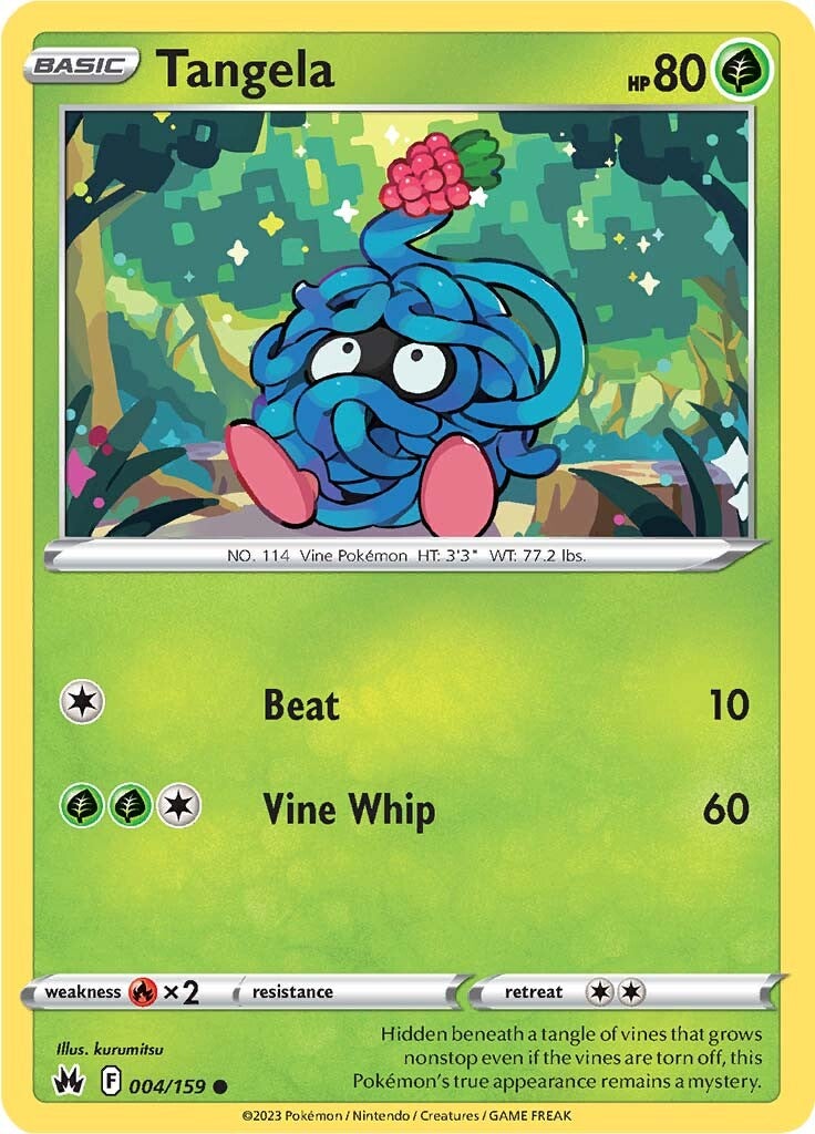 Tangela (004/159) [Sword & Shield: Crown Zenith] | Exor Games Summserside