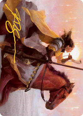 Sunrise Cavalier Art Card (Gold-Stamped Signature) [Innistrad: Midnight Hunt Art Series] | Exor Games Summserside