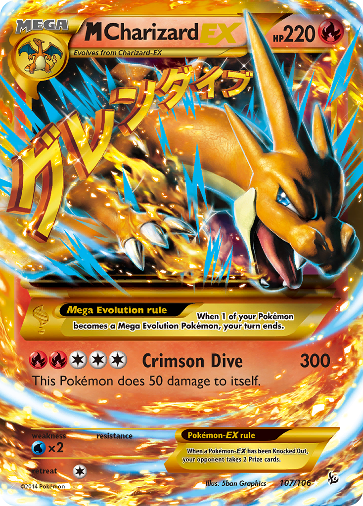 M Charizard EX (107/106) [XY: Flashfire] | Exor Games Summserside