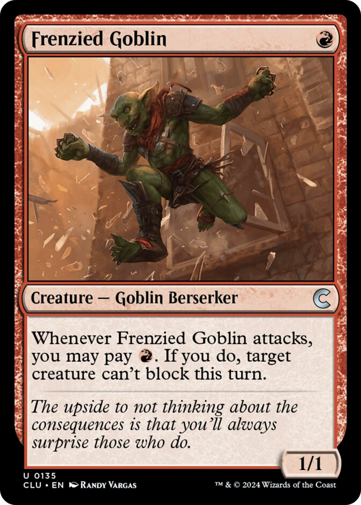 Frenzied Goblin [Ravnica: Clue Edition] | Exor Games Summserside