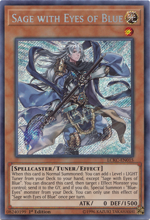 Sage with Eyes of Blue [LCKC-EN015] Secret Rare | Exor Games Summserside