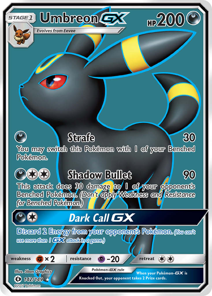 Umbreon GX (142/149) [Sun & Moon: Base Set] | Exor Games Summserside