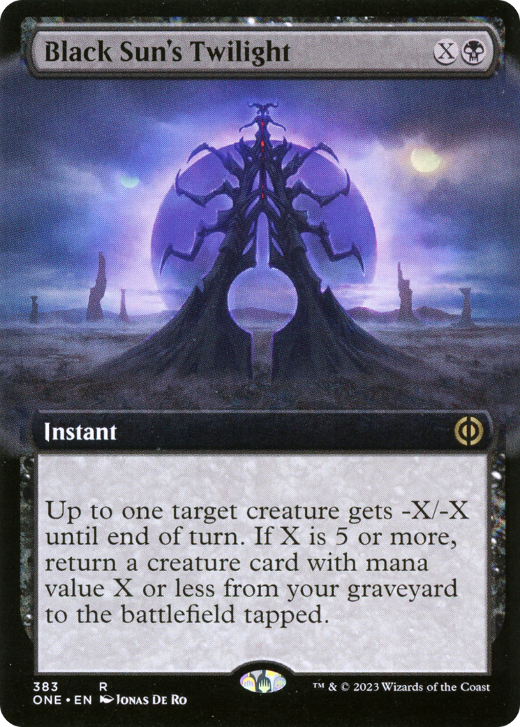 Black Sun's Twilight (Extended Art) [Phyrexia: All Will Be One] | Exor Games Summserside