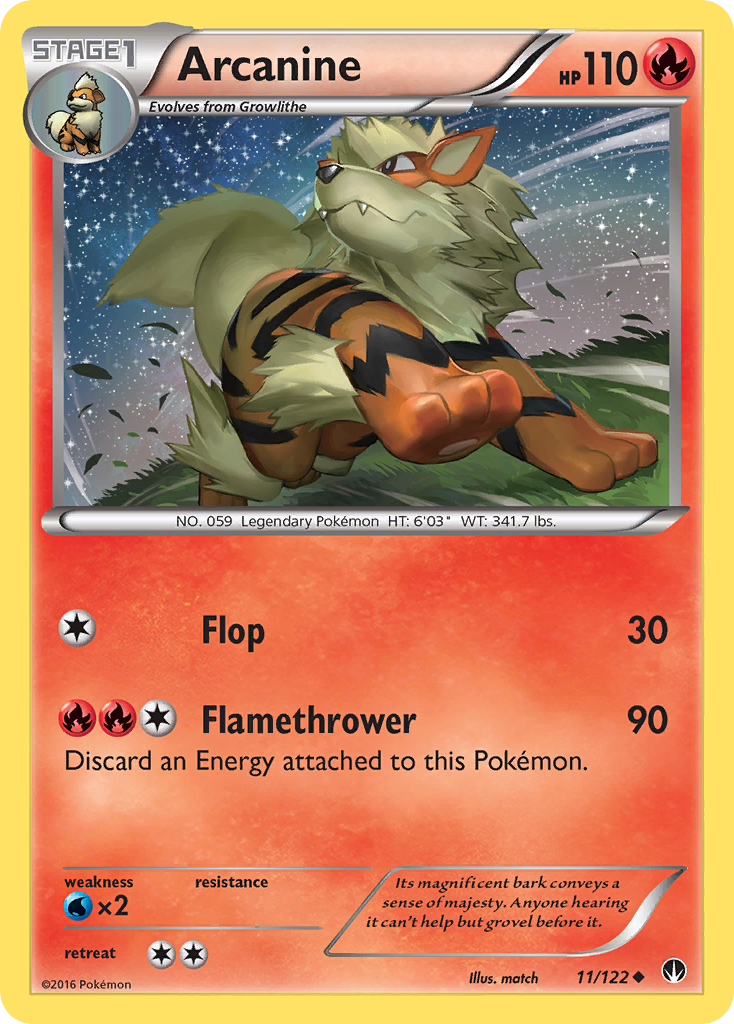 Arcanine (11/122) [XY: BREAKpoint] | Exor Games Summserside