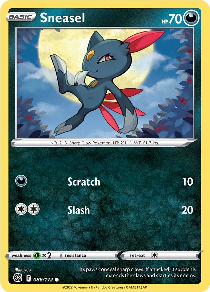 Sneasel (086/172) [Sword & Shield: Brilliant Stars] | Exor Games Summserside