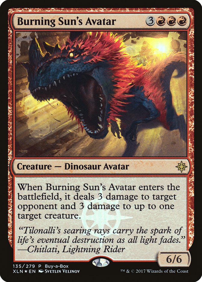 Burning Sun's Avatar (Buy-A-Box) [Ixalan Promos] | Exor Games Summserside