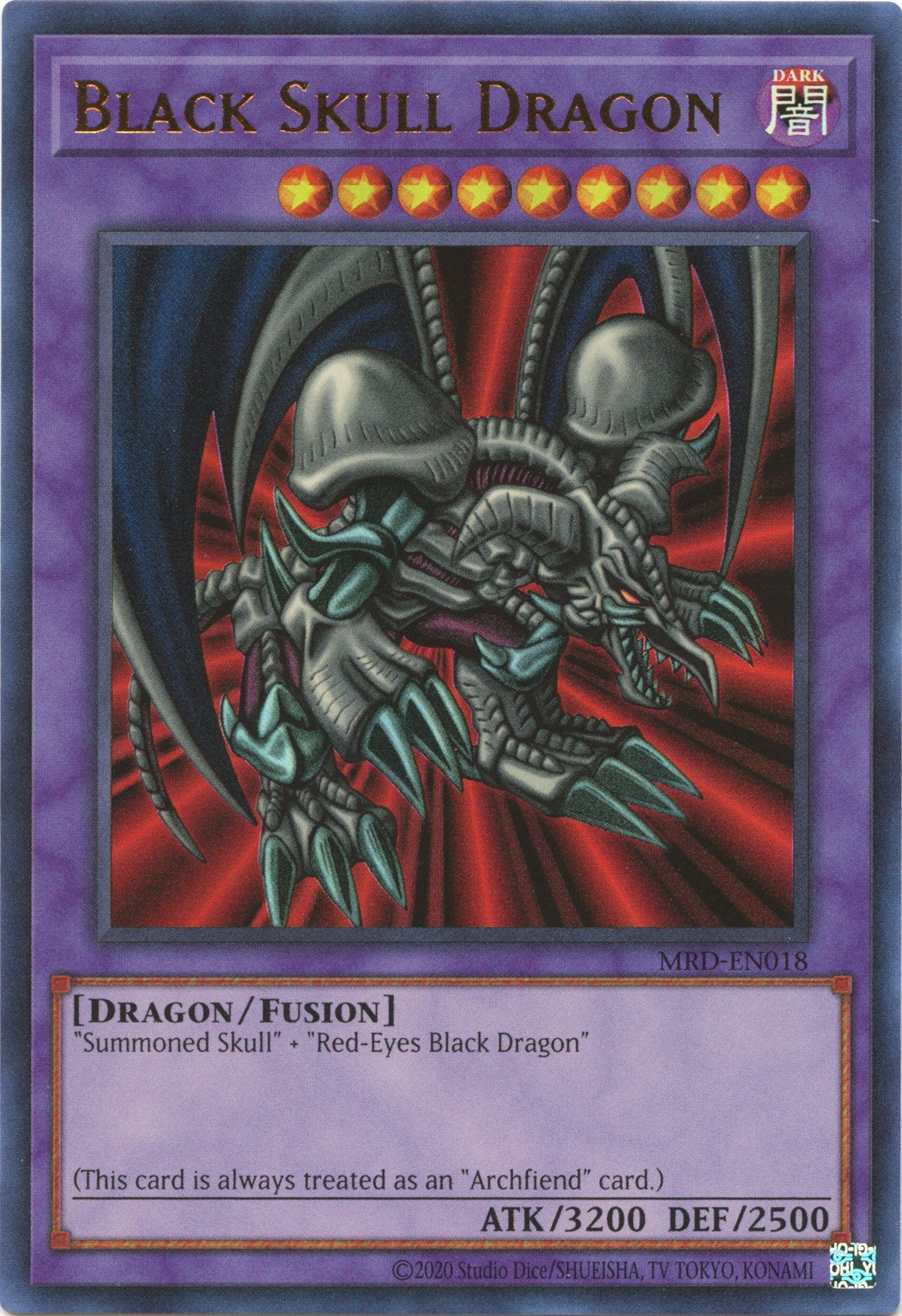 Black Skull Dragon (25th Anniversary) [MRD-EN018] Ultra Rare | Exor Games Summserside