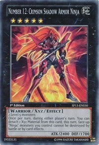 Number 12: Crimson Shadow Armor Ninja [SP13-EN030] Common | Exor Games Summserside