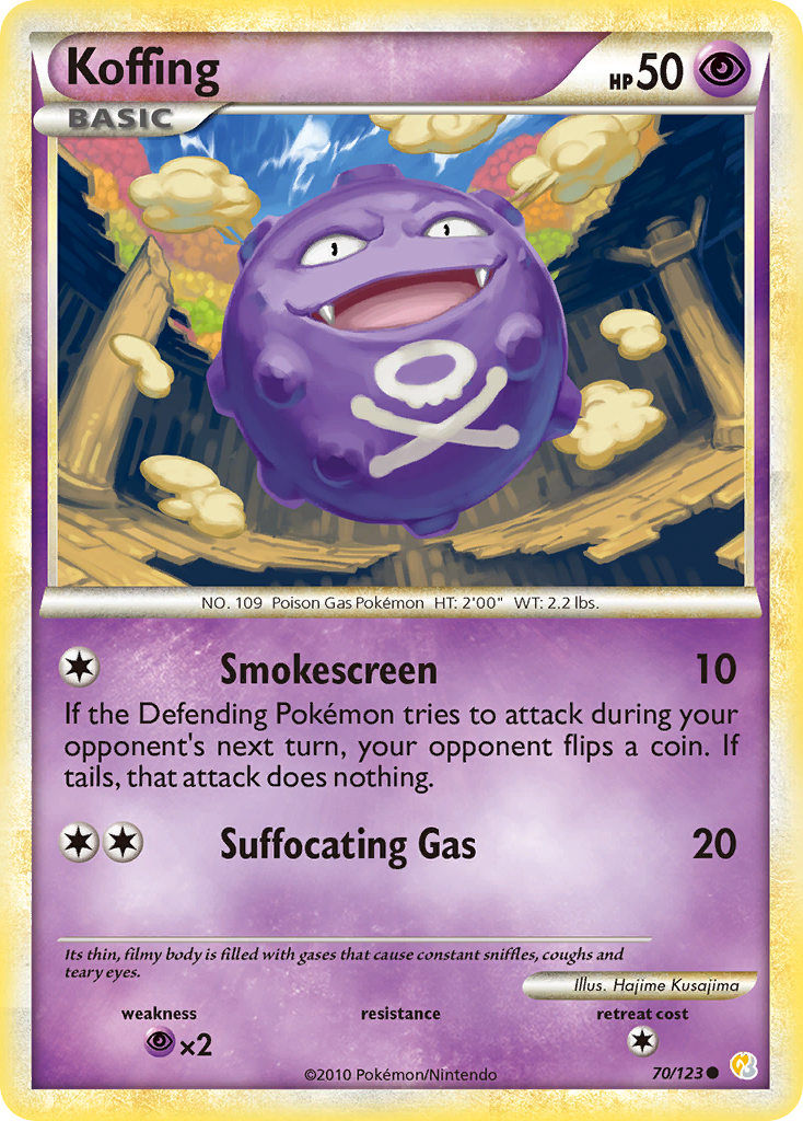 Koffing (70/123) [HeartGold & SoulSilver: Base Set] | Exor Games Summserside