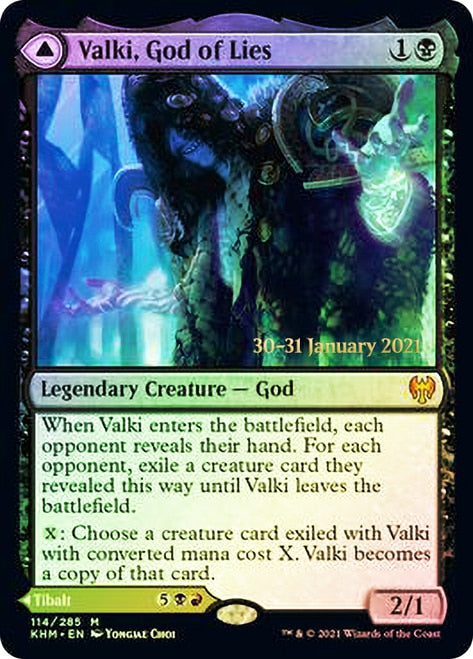 Valki, God of Lies // Tibalt, Cosmic Impostor  [Kaldheim Prerelease Promos] | Exor Games Summserside