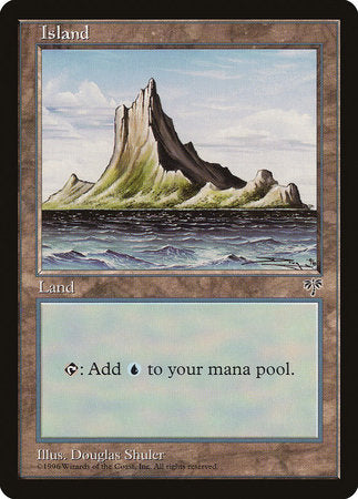 Island (Off-Center Spire) [Mirage] | Exor Games Summserside