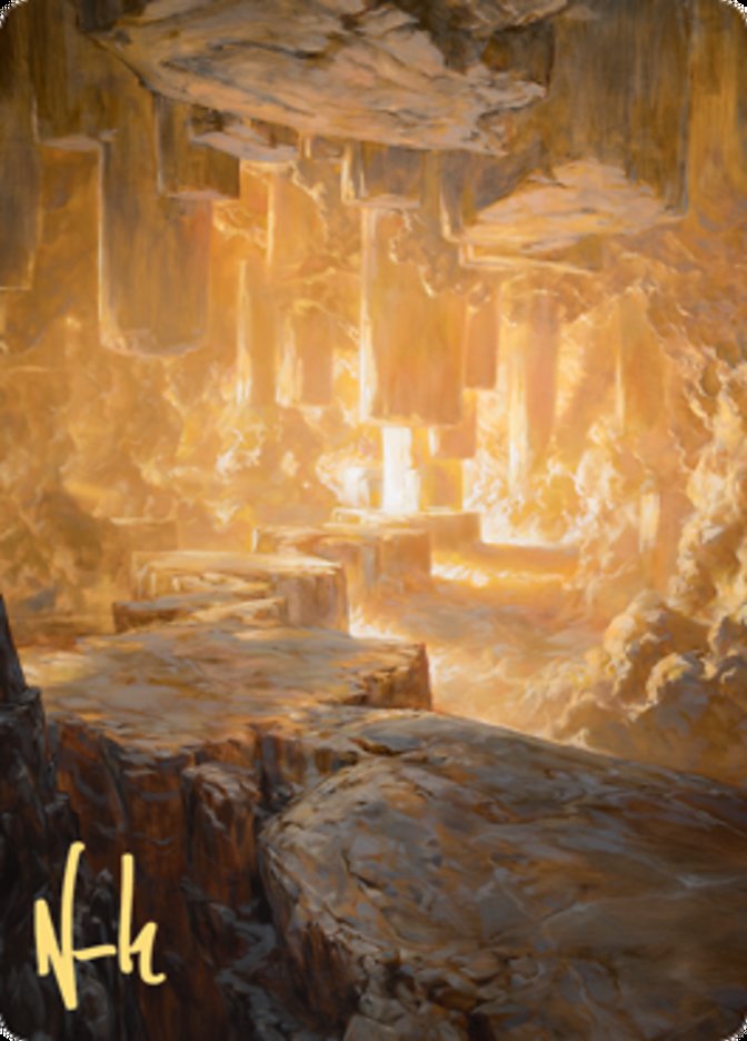 Pillarverge Pathway Art Card (Gold-Stamped Signature) [Zendikar Rising Art Series] | Exor Games Summserside