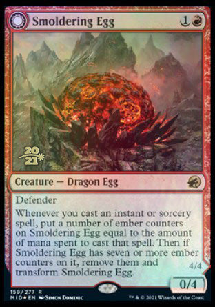 Smoldering Egg // Ashmouth Dragon [Innistrad: Midnight Hunt Prerelease Promos] | Exor Games Summserside