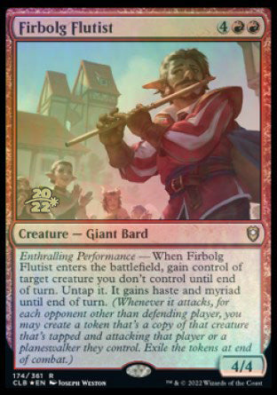 Firbolg Flutist [Commander Legends: Battle for Baldur's Gate Prerelease Promos] | Exor Games Summserside