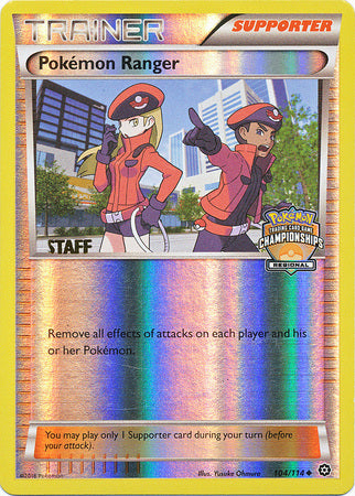 Pokemon Ranger (104/114) (Regional Championship Promo Staff) [XY: Steam Siege] | Exor Games Summserside