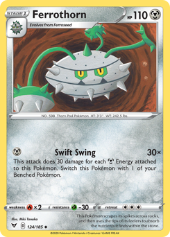 Ferrothorn (124/185) [Sword & Shield: Vivid Voltage] | Exor Games Summserside