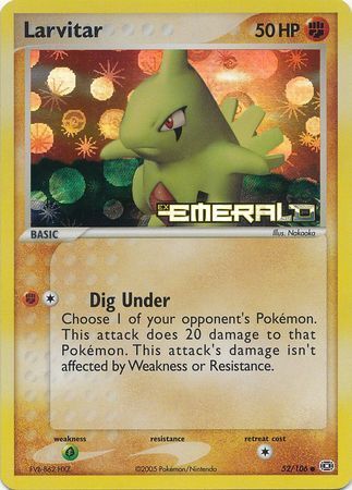 Larvitar (52/106) (Stamped) [EX: Emerald] | Exor Games Summserside