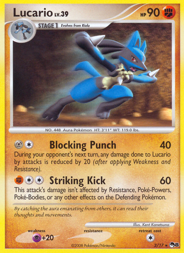 Lucario (2/17) [POP Series 8] | Exor Games Summserside