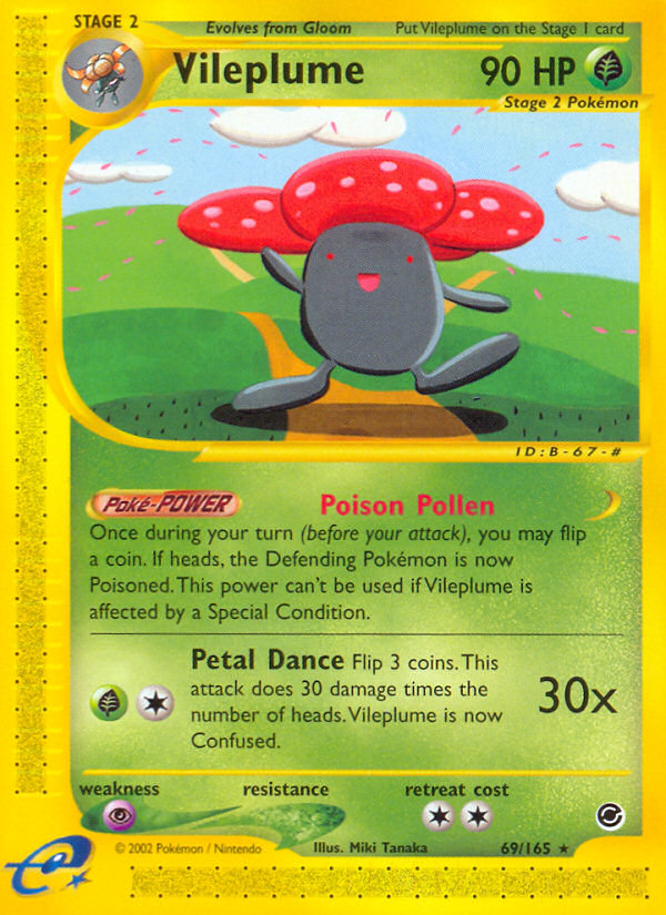 Vileplume (69/165) [Expedition: Base Set] | Exor Games Summserside