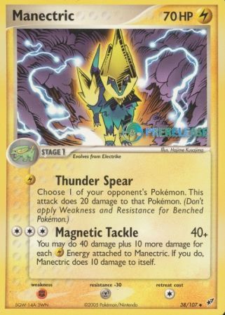 Manectric EX (38/107) (Deoxys Prerelease Promo) [Nintendo: Black Star Promos] | Exor Games Summserside