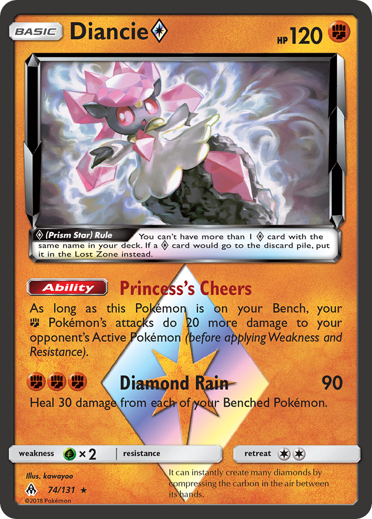 Diancie (74/131) (Prism Star) [Sun & Moon: Forbidden Light] | Exor Games Summserside