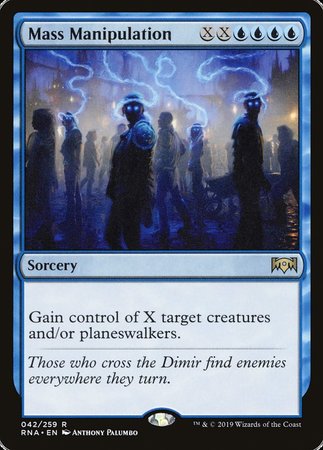 Mass Manipulation [Ravnica Allegiance] | Exor Games Summserside