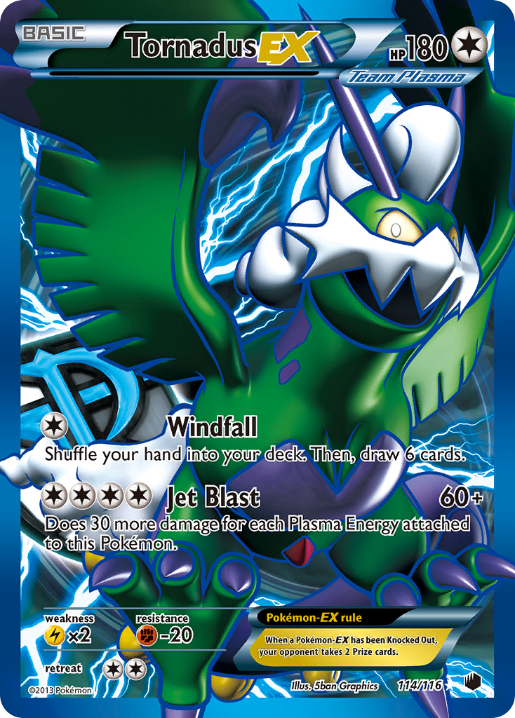 Tornadus EX (114/116) [Black & White: Plasma Freeze] | Exor Games Summserside