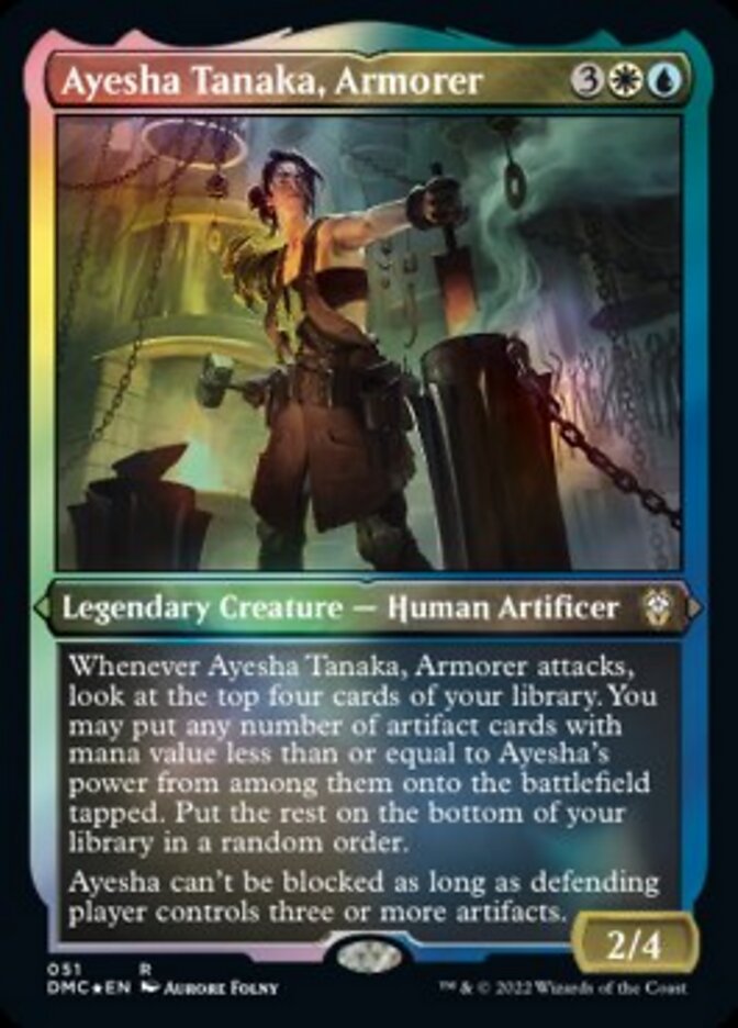 Ayesha Tanaka, Armorer (Foil Etched) [Dominaria United Commander] | Exor Games Summserside