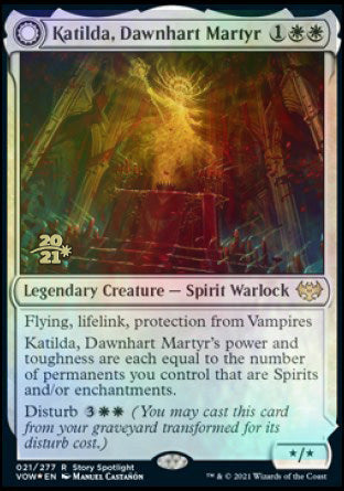 Katilda, Dawnhart Martyr // Katilda's Rising Dawn [Innistrad: Crimson Vow Prerelease Promos] | Exor Games Summserside