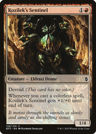 Kozilek's Sentinel [Battle for Zendikar] | Exor Games Summserside