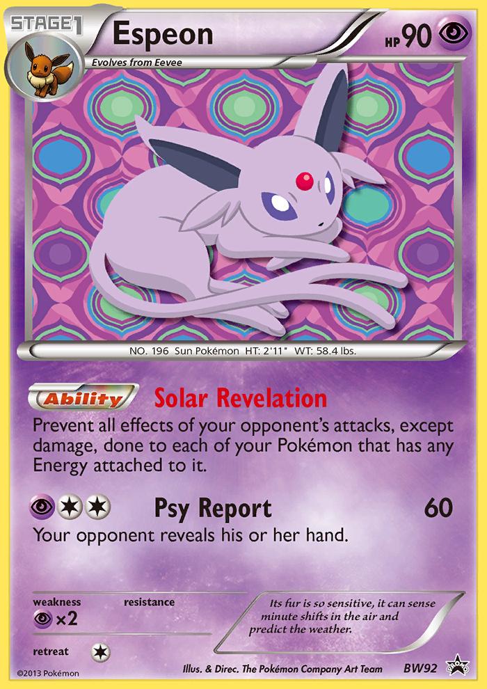 Espeon (BW92) [Black & White: Black Star Promos] | Exor Games Summserside