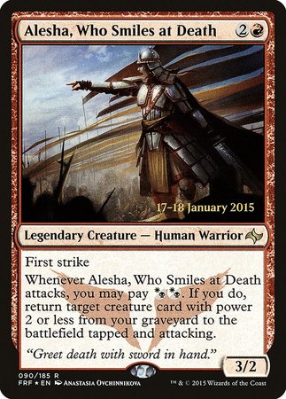 Alesha, Who Smiles at Death [Fate Reforged Promos] | Exor Games Summserside