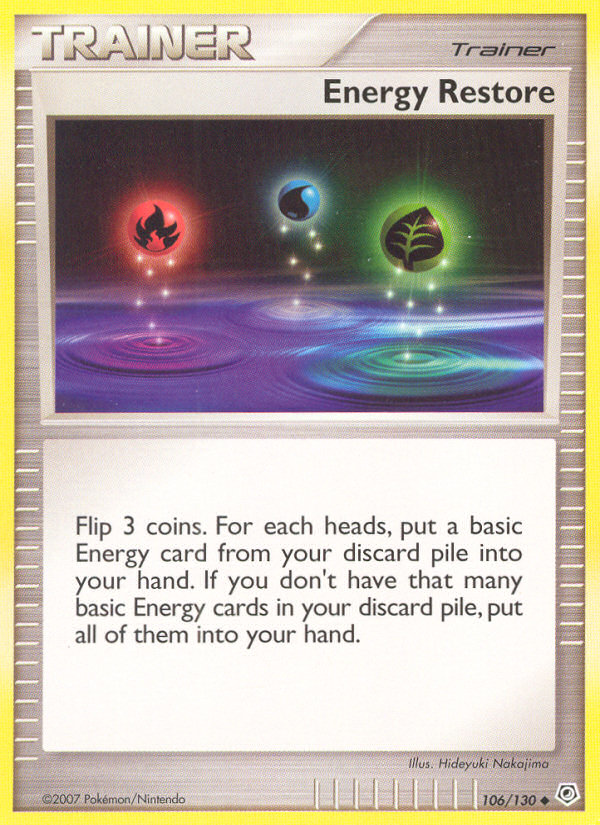 Energy Restore (106/130) [Diamond & Pearl: Base Set] | Exor Games Summserside