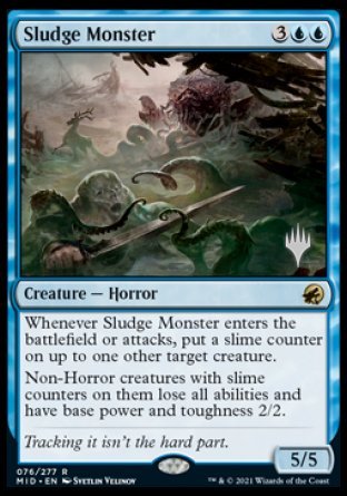 Sludge Monster (Promo Pack) [Innistrad: Midnight Hunt Promos] | Exor Games Summserside