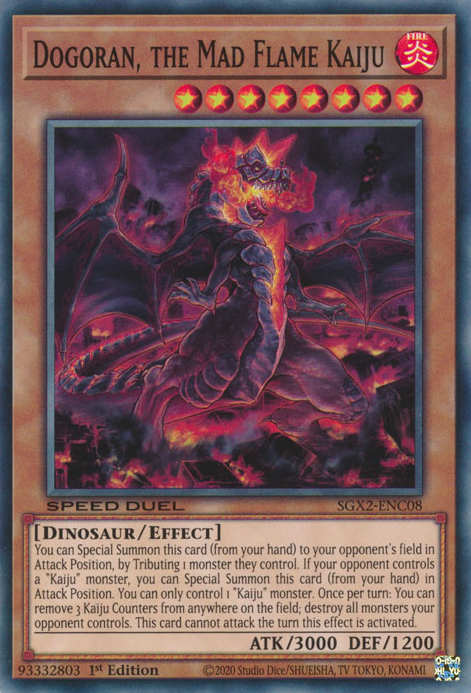 Dogoran, the Mad Flame Kaiju [SGX2-ENC08] Common | Exor Games Summserside