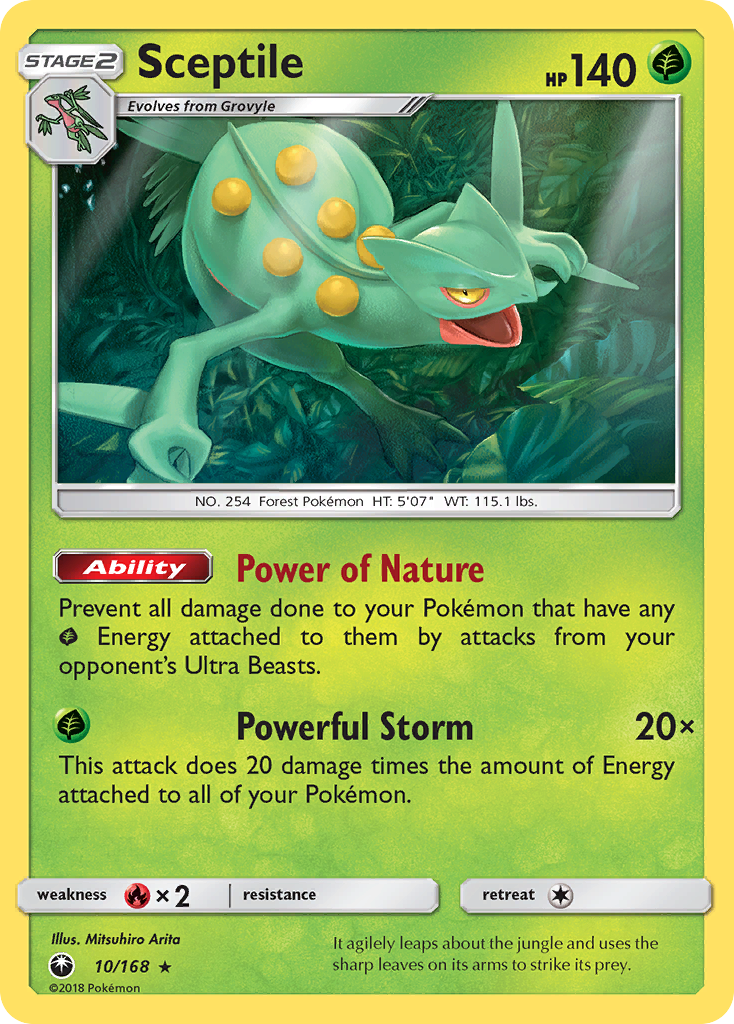 Sceptile (10/168) [Sun & Moon: Celestial Storm] | Exor Games Summserside