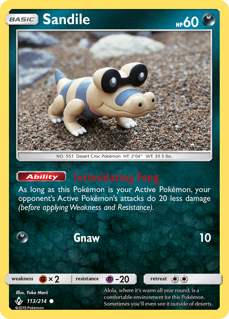 Sandile (113/214) [Sun & Moon: Unbroken Bonds] | Exor Games Summserside