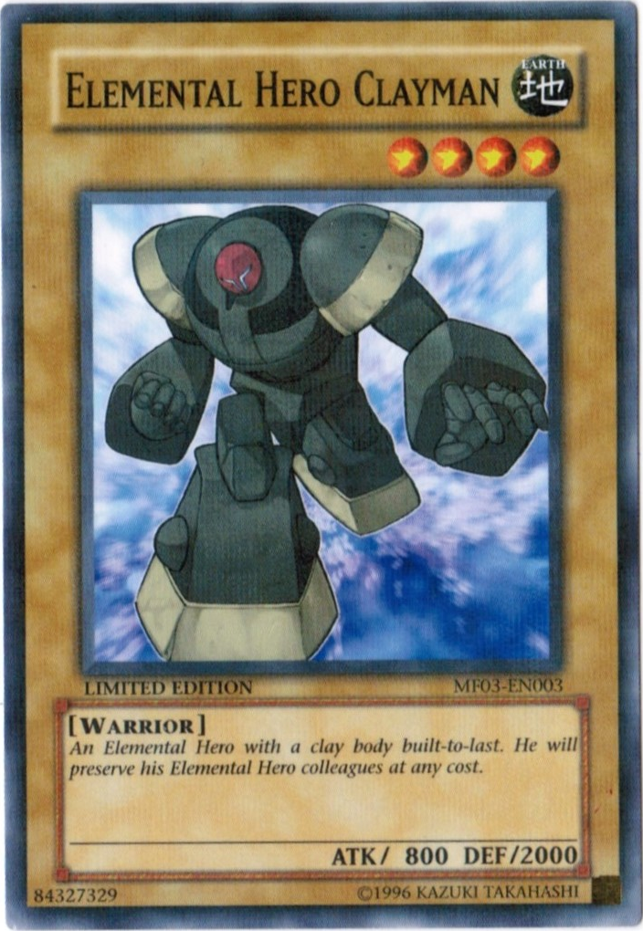 Elemental Hero Clayman [MF03-EN003] Parallel Rare | Exor Games Summserside